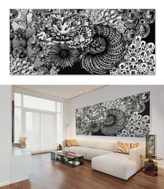 принт в интерьер