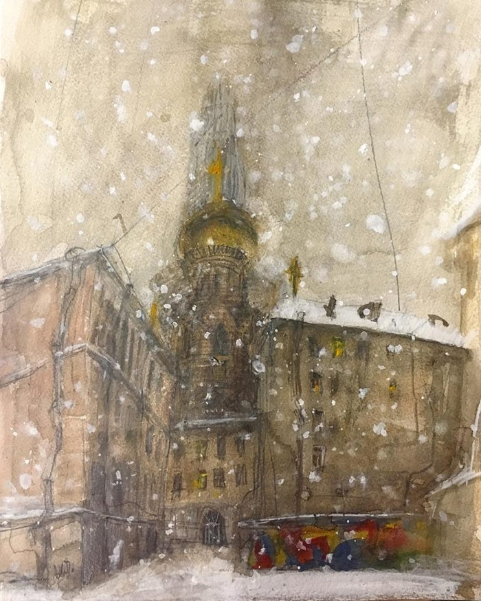 Двор на Конюшенной. Метель