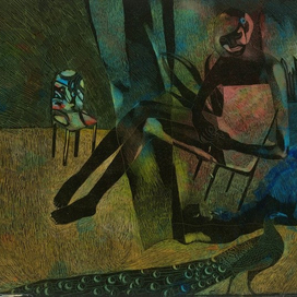 на стульчике