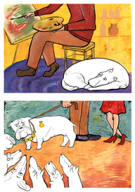 Иллюстрации к книге Константина Сергиенко «До свиданья, Овраг»   
