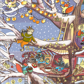  Адвент-календарь «Как Дед Мороз шапку искал» фрагмент