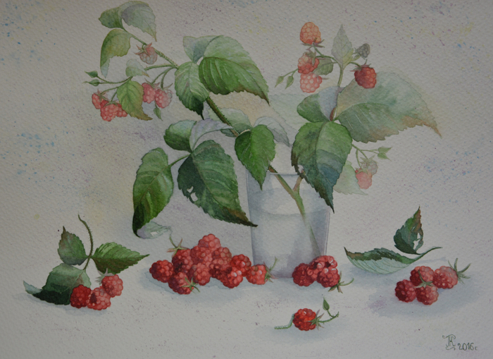 Натюрморт с малинкой 
