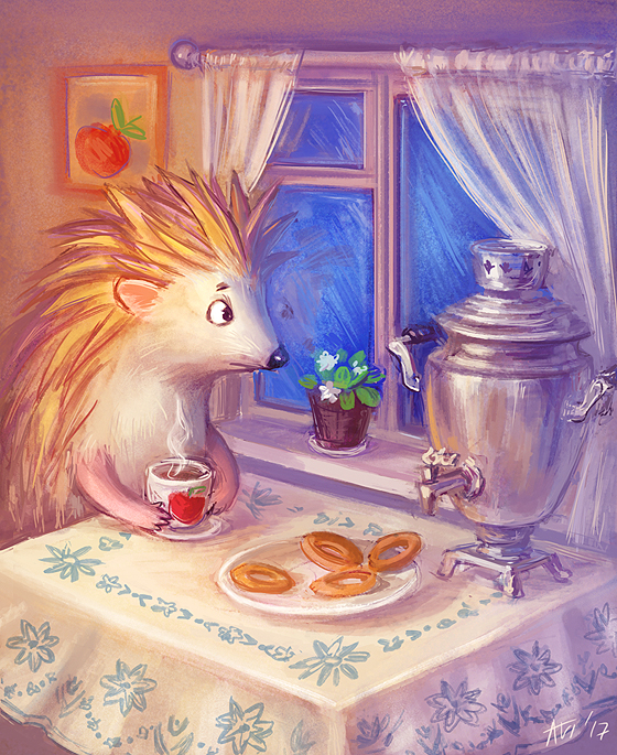 Ёжик из сказки "Поросёнок в колючей шубке"