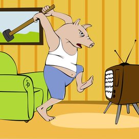 Сломанный телевизор