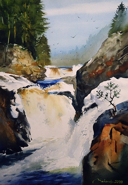 Водопад,,Кивач,,