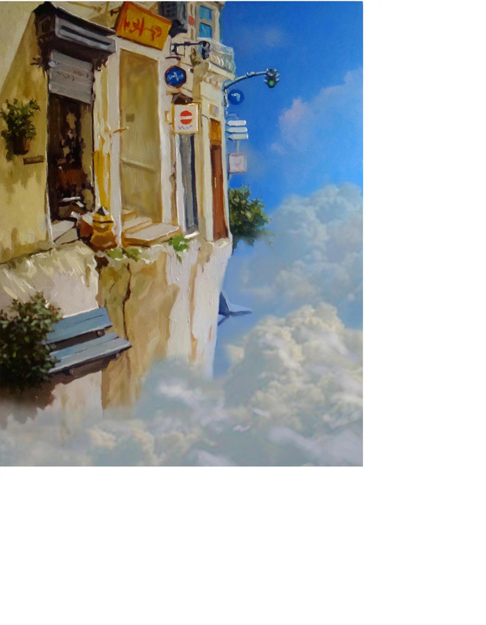 Полдень на улице эльфов. иллюстрация к мифологческому гороскопу