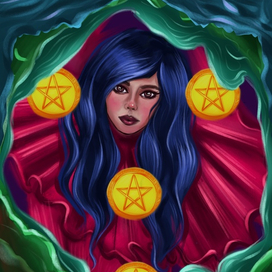 Таро " 4 Пентаклей"