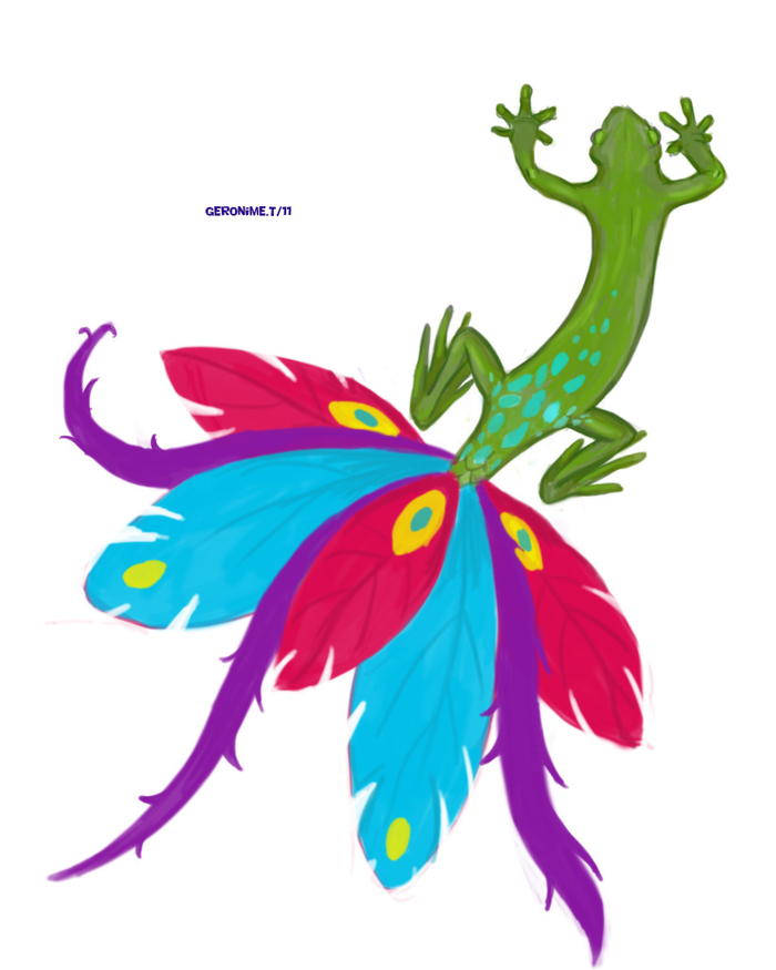 Ящерица концепт