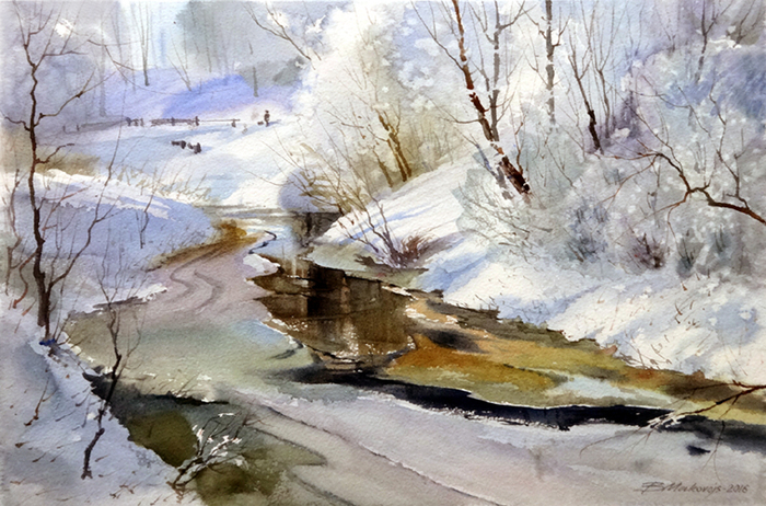 Настоящая зима на р.Кекавине.