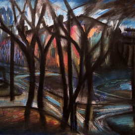 Чёрные деревья