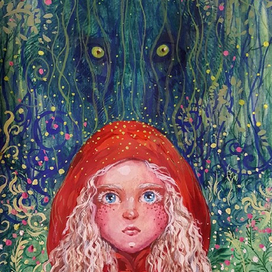 Иллюстрация к сказке Ш.Перро "Красная Шапочка"