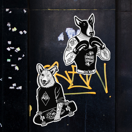 Big City Dogs. Набор стикеров