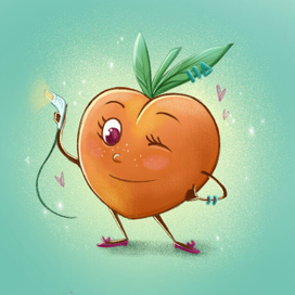 Бренд персонаж для салона красоты. Массаж