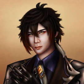 Чжун Ли | Genshin Impact - фан арт