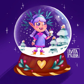 Новогодний волшебный шар