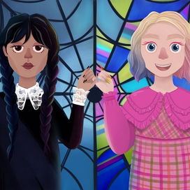 Фан-Арт по Уэнздей