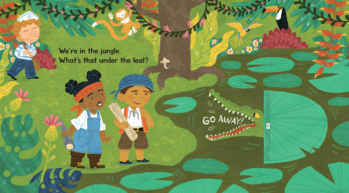 Книжка с клапанами: джунгли