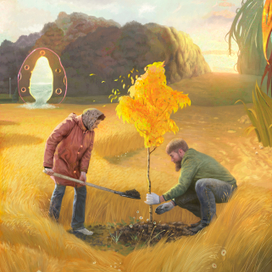 Янтарное дерево (фрагмент)