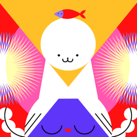 Рыба,девочка,тюлень