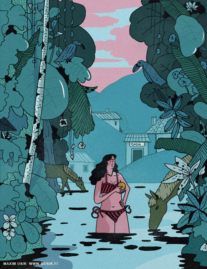 Девушка в джунглях