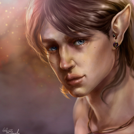 Эльф в солнечных лучах