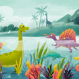 Издательство Мозаика Kids  "Динозавры"