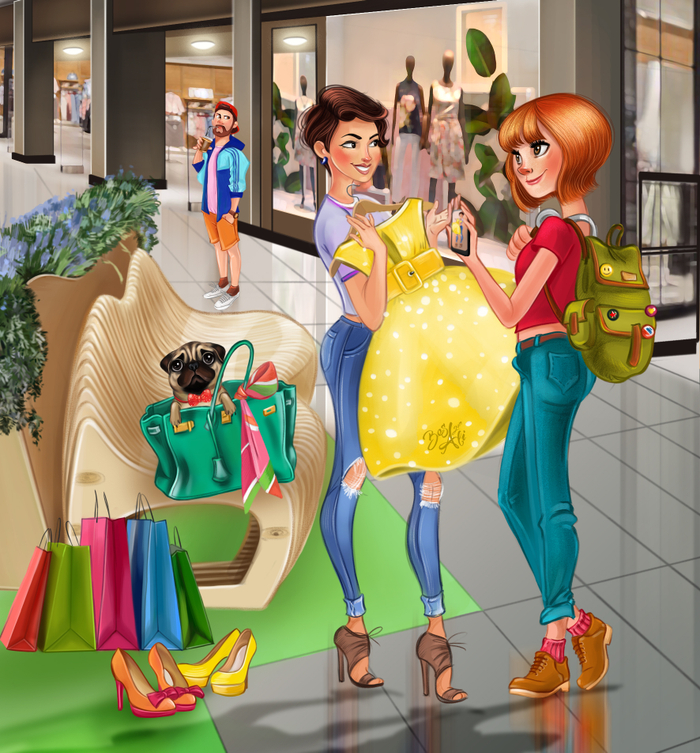 Иллюстрация для календаря ТЦ.