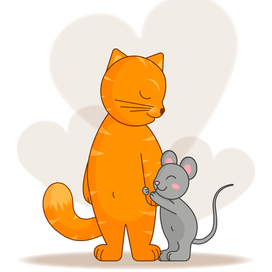 Дружба кота и мышки