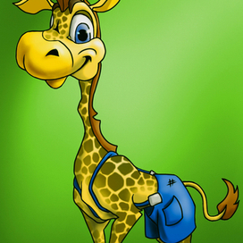 жираф для детской книжки
