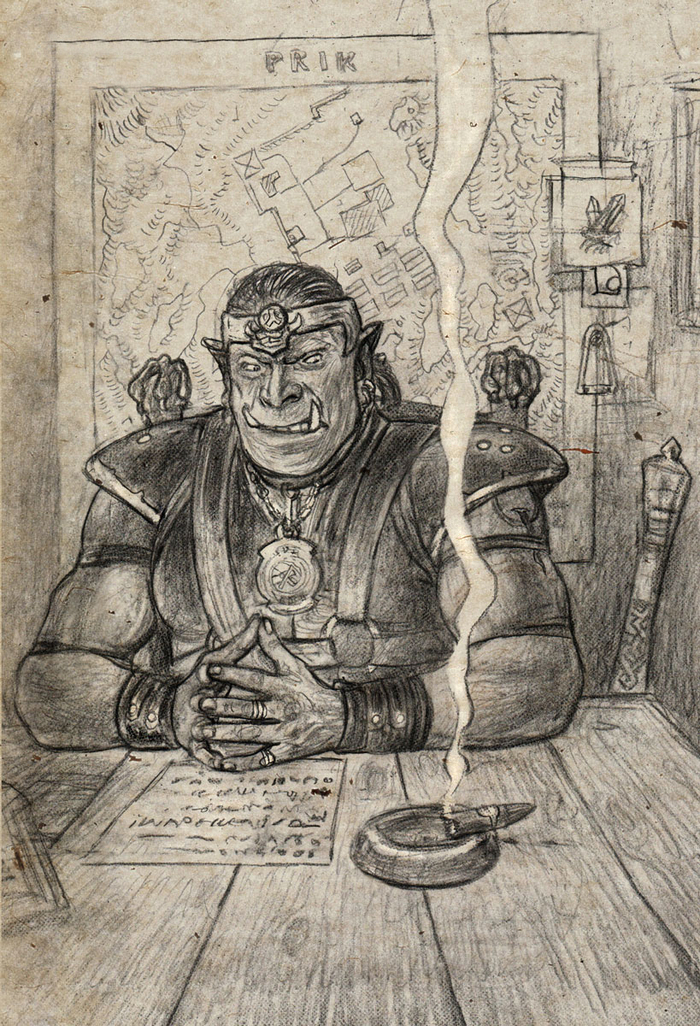 Орк. Начальник рудника.