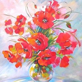 Маки. Живопись