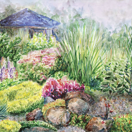 Тихий вечер в саду