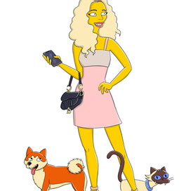 Портрет в стиле "Симпсонов"