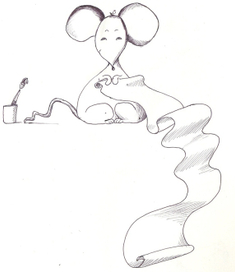 Мышь со свитком
