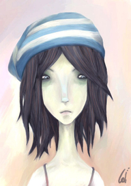 девочка в шапке