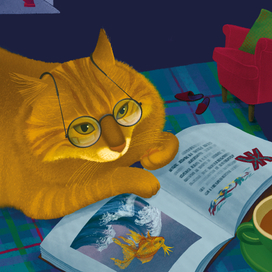 Рыжий кот круглый год