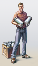 Молочник на упаковку