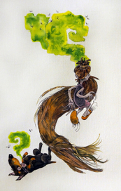 Бородатый мальчик Вова и собака, на которую он надышал...