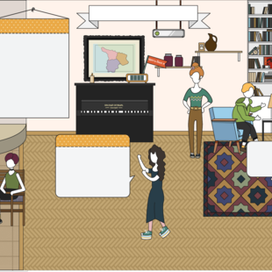 Главный экран Ziferblat Tbilisi.