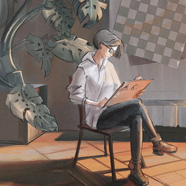 В мастерской