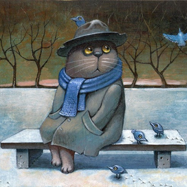 Вечером на лавочке...