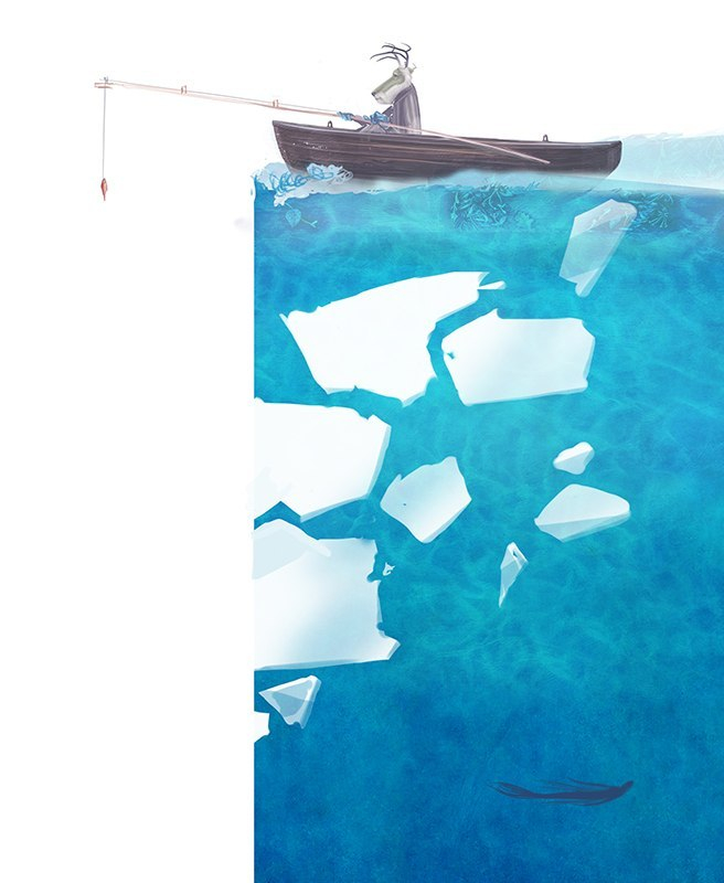 Блошкинс на рыбалке \ для издательства КЛЕВЕР