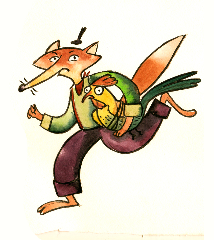 Лис и петух