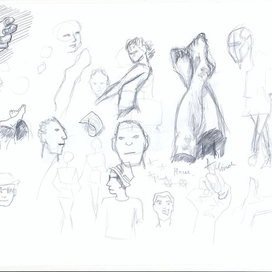 Пытался нарисовать свои ноги и руку.... ну и еще кое-чего не свое