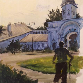 Пейзаж, пленэр, парк 1