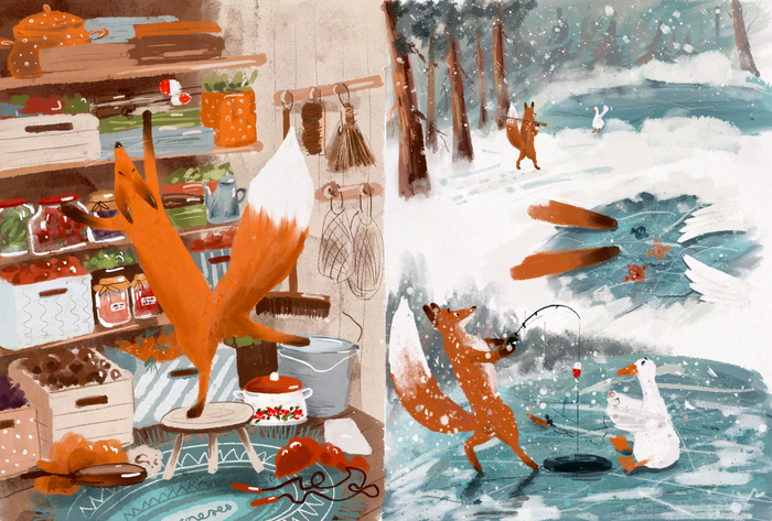 Лиса и Гусь 