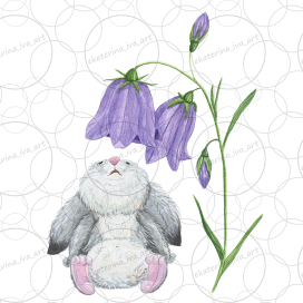 Зайчик и колокольчик