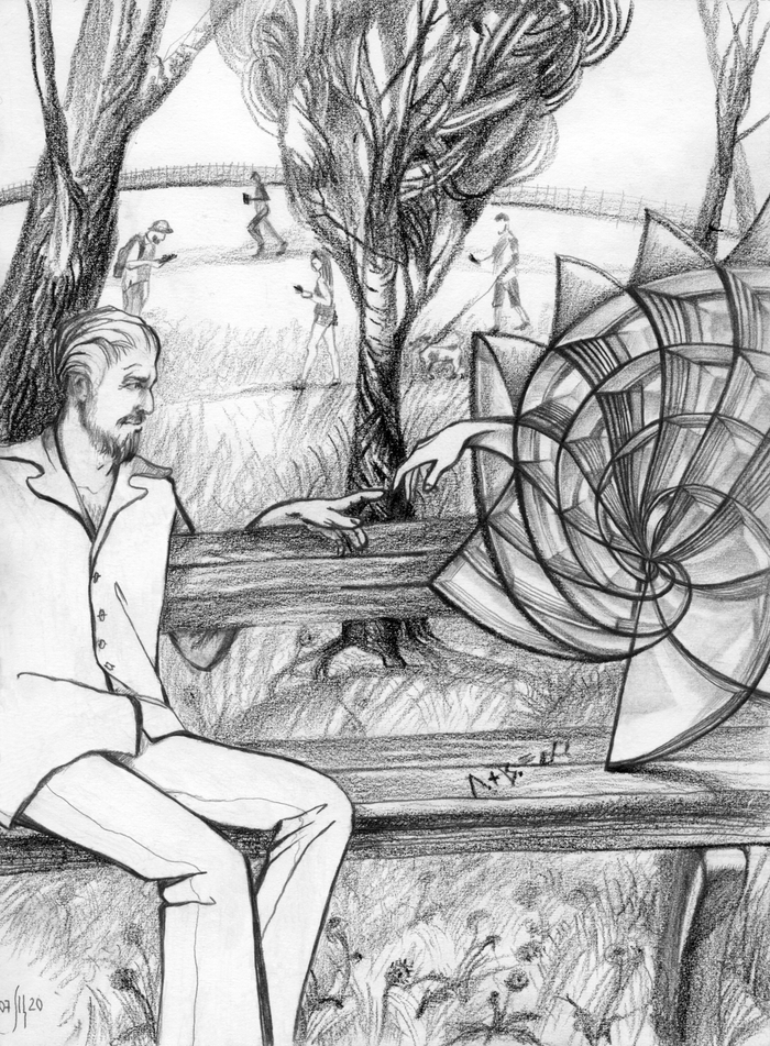 Иллюстрация к фантастической повести "Трансформер"