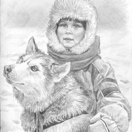 Девочка с собакой