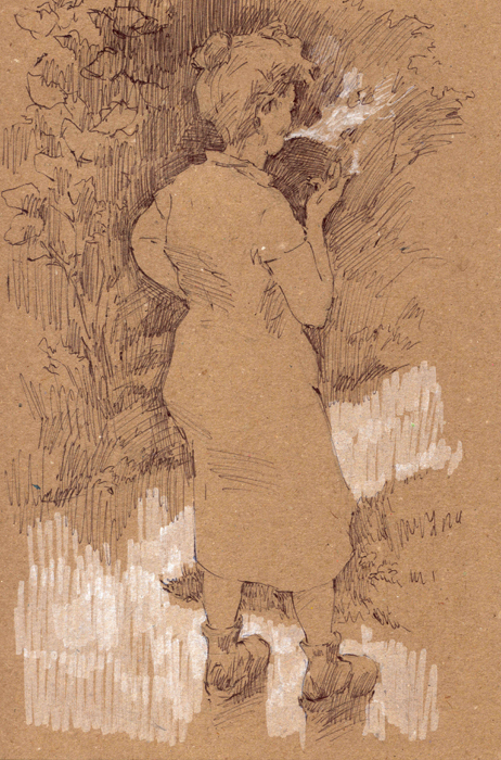 Нянечка у детского сада